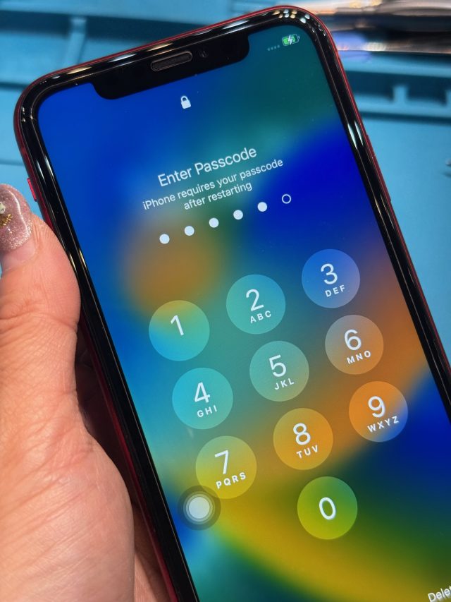 iPhoneXR　画面修理