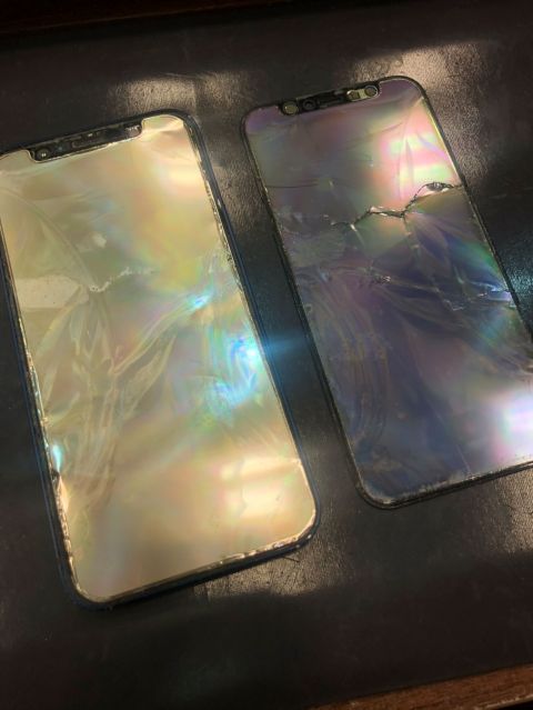 iPhone12mini　画面交換修理　バッテリー交換