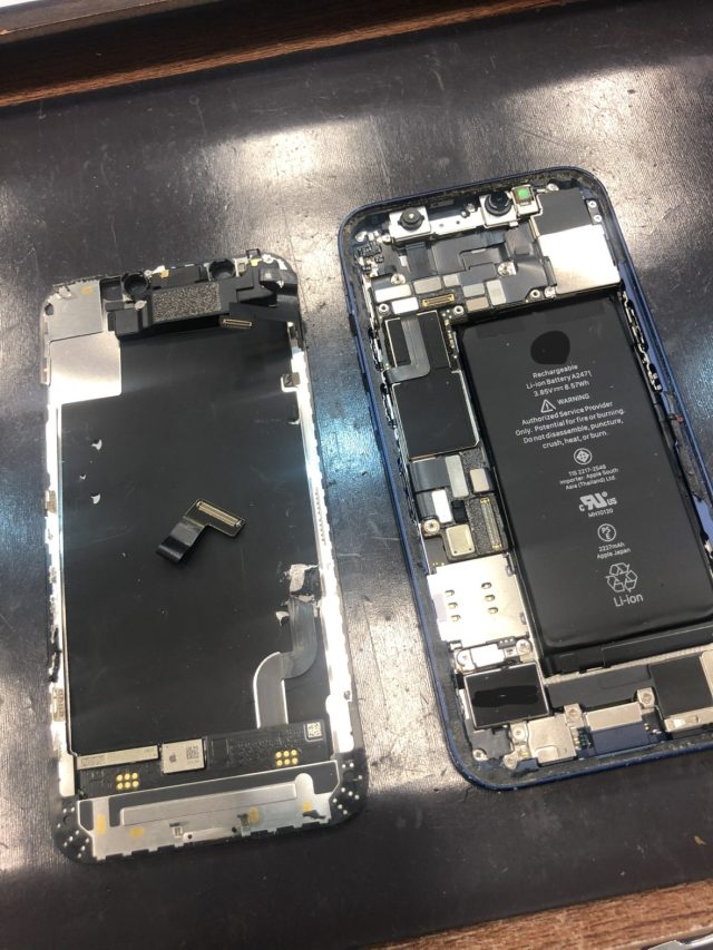 画面を開けた内部の状態