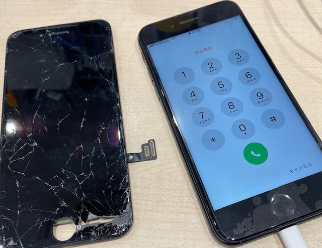 iPhoneSE3画面割れ修理
