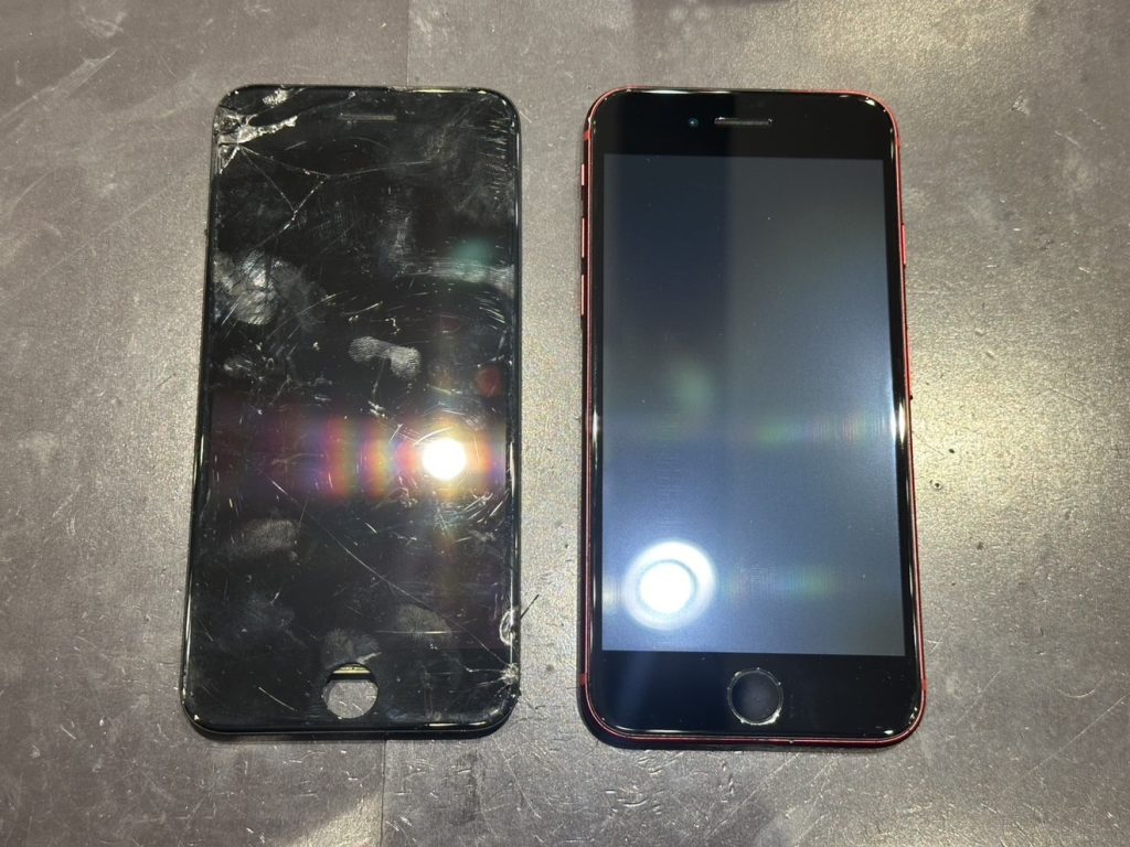 iPhoneSE第二世代 画面割れ/液晶漏れ 画面交換修理 | iPhone