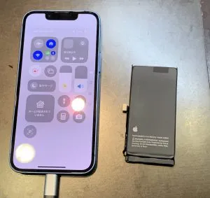 iPhone13mini　バッテリー交換