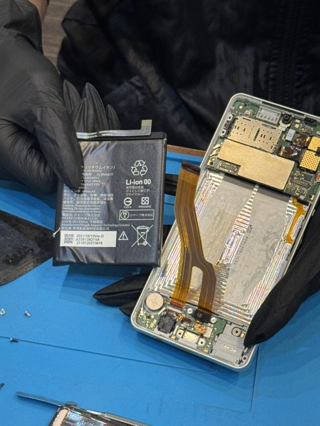 AQUOS sense6 バッテリー交換