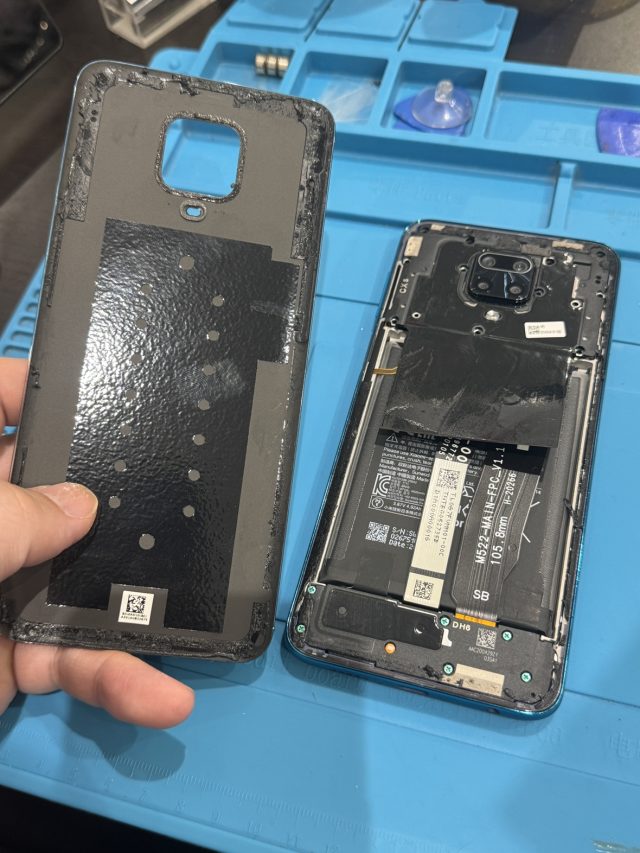Redmi Note 9sバッテリー交換