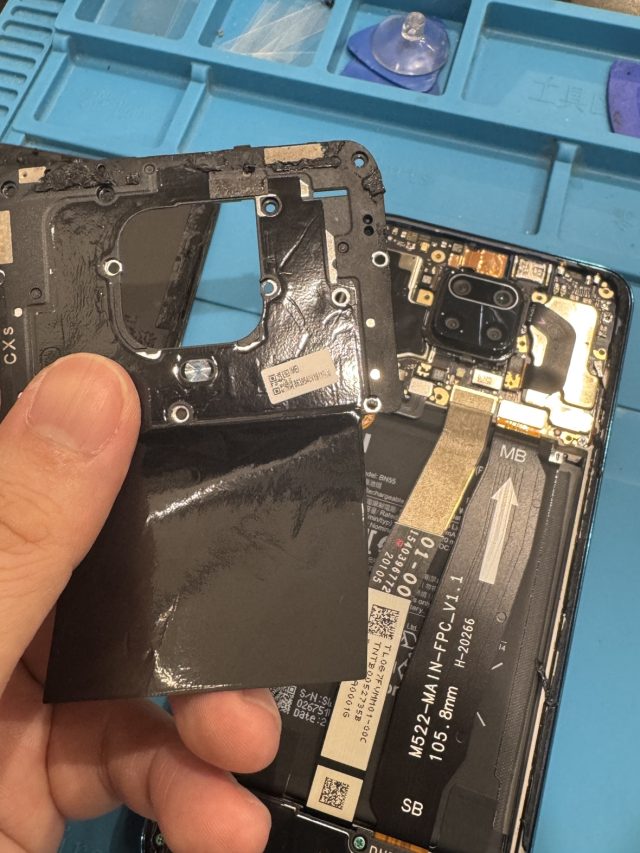 Redmi Note 9sバッテリー交換