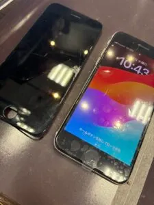iPhoneSE3　液晶交換　画面割れ交換