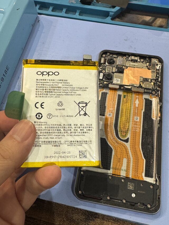 OPPOReno7aバッテリー交換