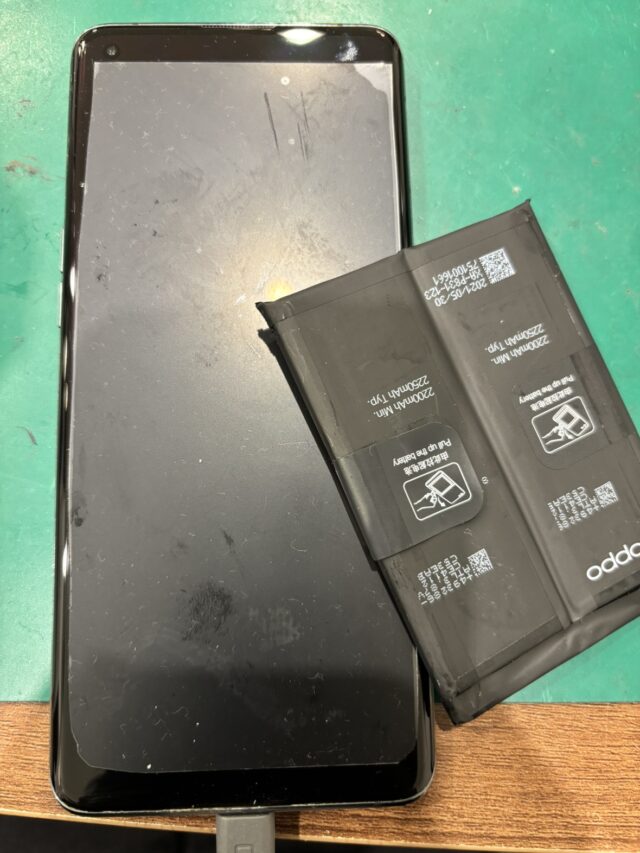 android　oppo　バッテリー交換