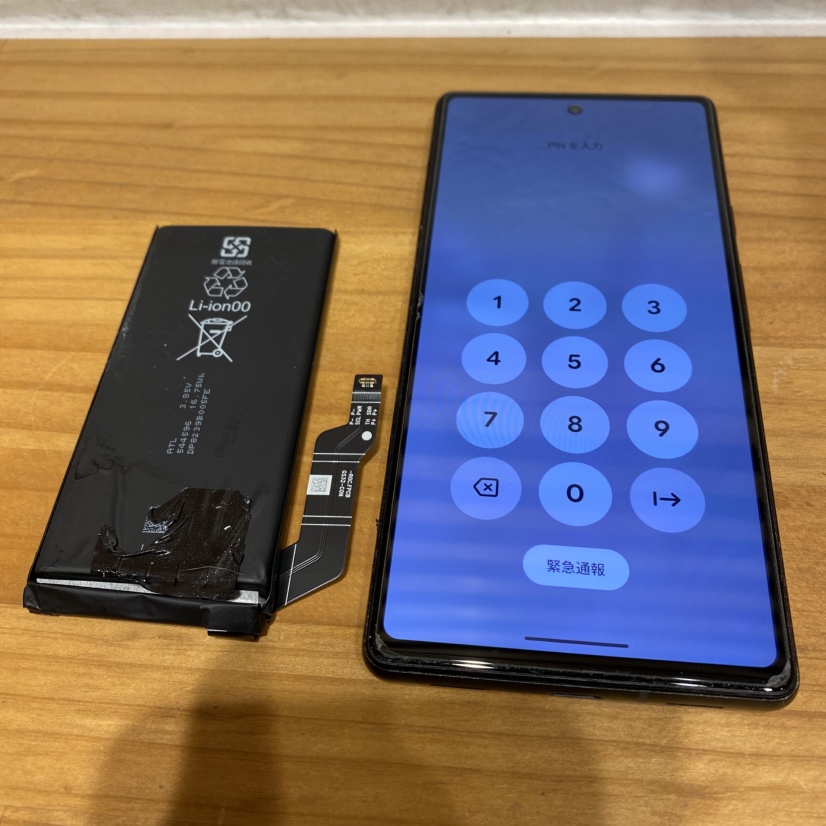 Google pixel6a バッテリー交換